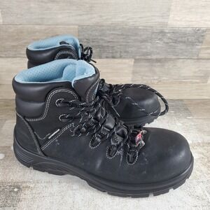 Avenger Framer 5" Women Work Boot Sz 10 D Black Leather Waterproof Composite Toe